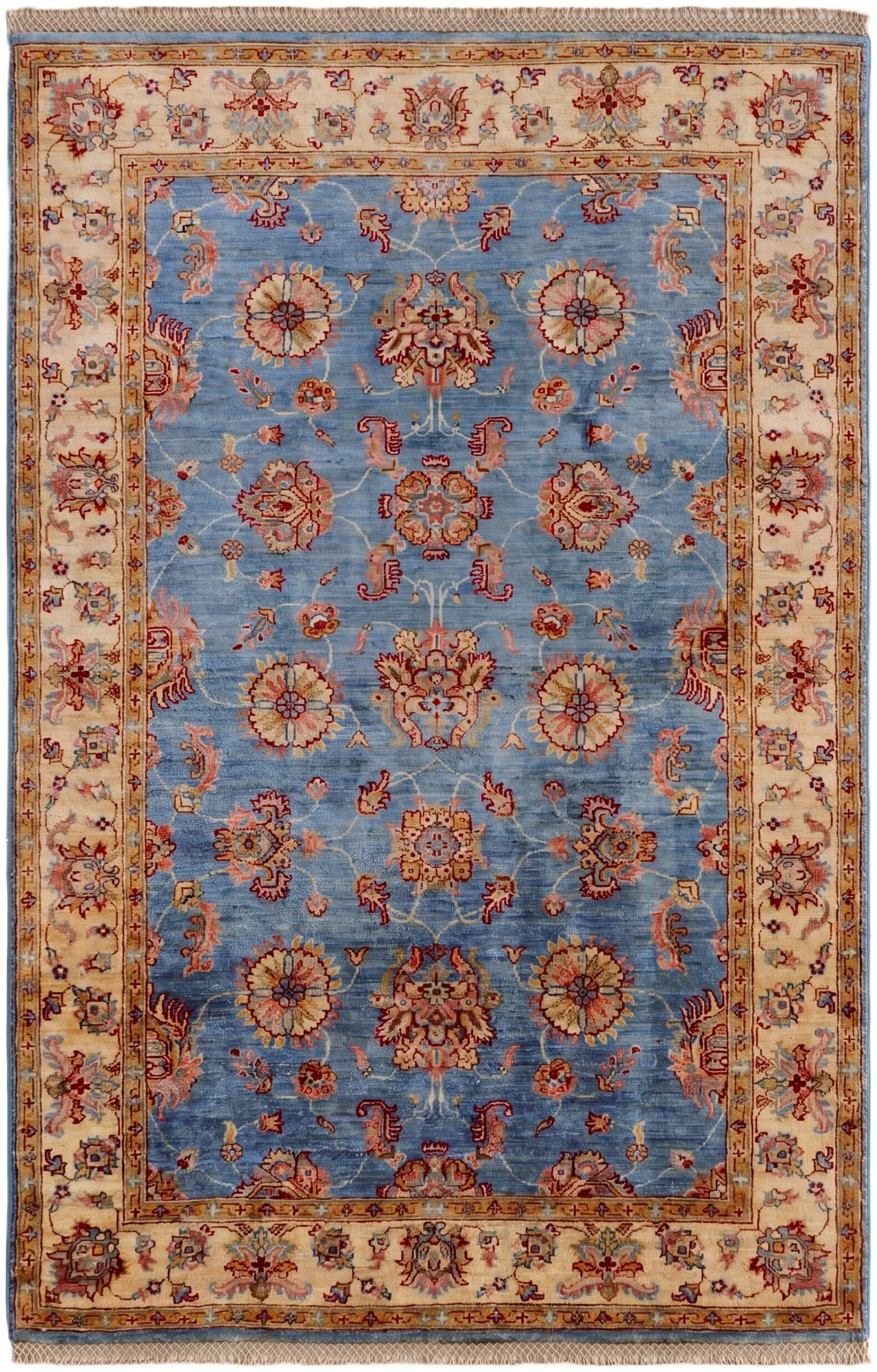 4' x 6' 1 Hand Knotted Ariana Ziegler Rug