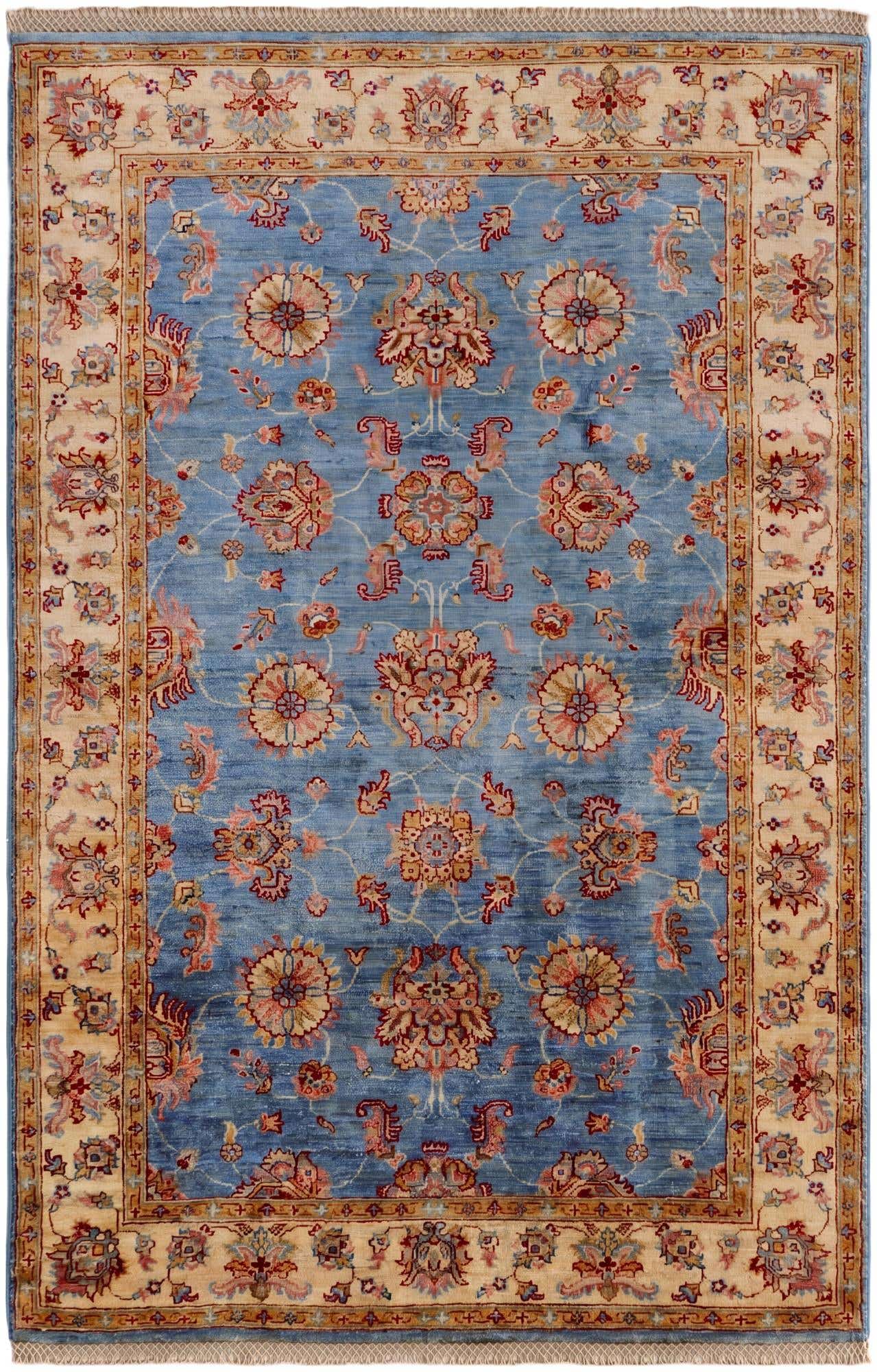 4' x 6' 1 Hand Knotted Ariana Ziegler Rug