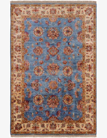4' x 6' 1 Hand Knotted Ariana Ziegler Rug