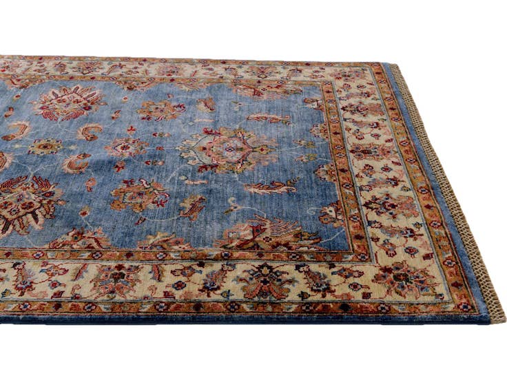 Detail image of 4' 1 x 6' 3 Hand Knotted Ariana Ziegler Rug