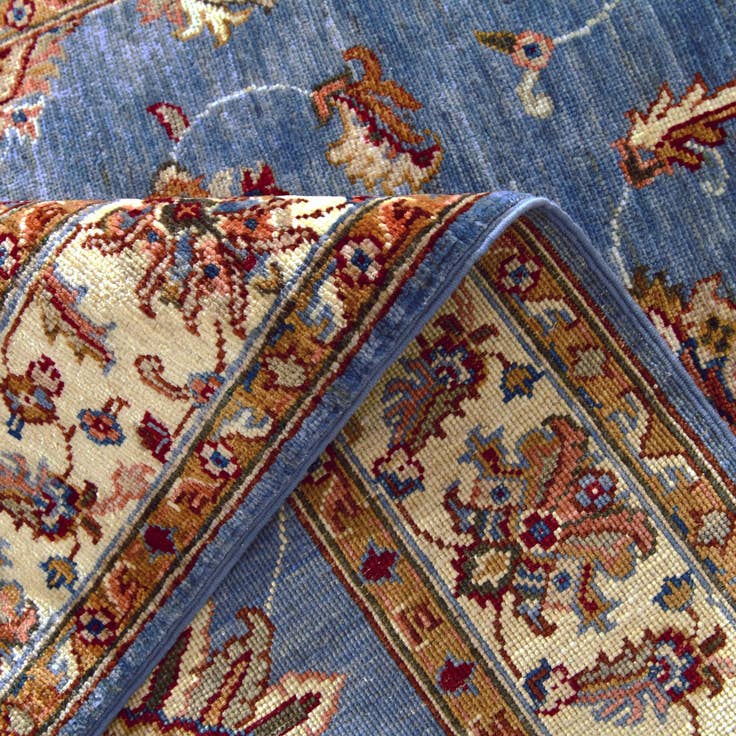 Detail image of 4' 1 x 6' 3 Hand Knotted Ariana Ziegler Rug
