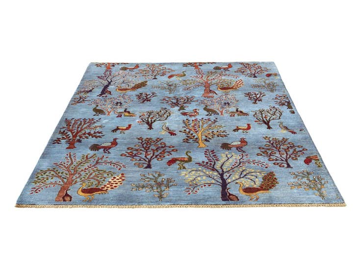 Detail image of 4' 11 x 6' 9 Hand Knotted Ariana Ziegler Rug