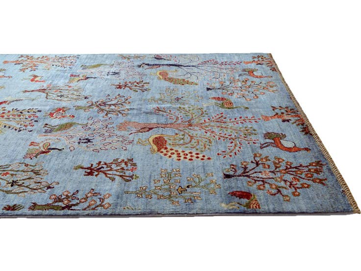 Detail image of 4' 11 x 6' 9 Hand Knotted Ariana Ziegler Rug