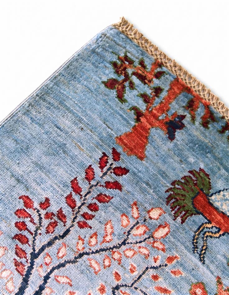 Detail image of 4' 11 x 6' 9 Hand Knotted Ariana Ziegler Rug