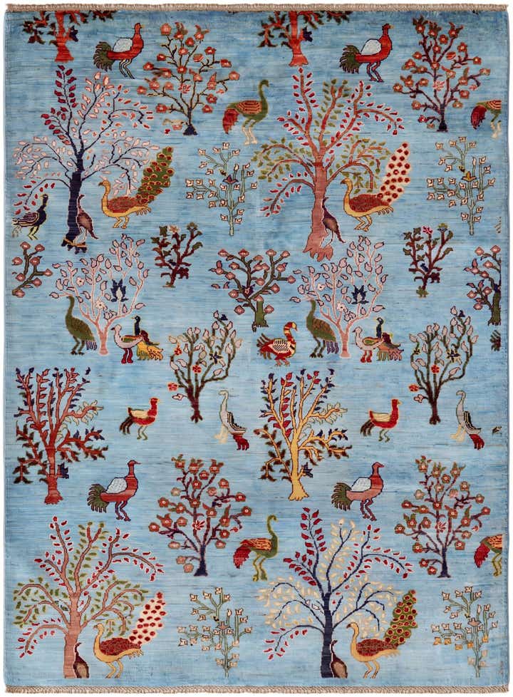 4' 11 x 6' 9 Hand Knotted Ariana Ziegler Rug