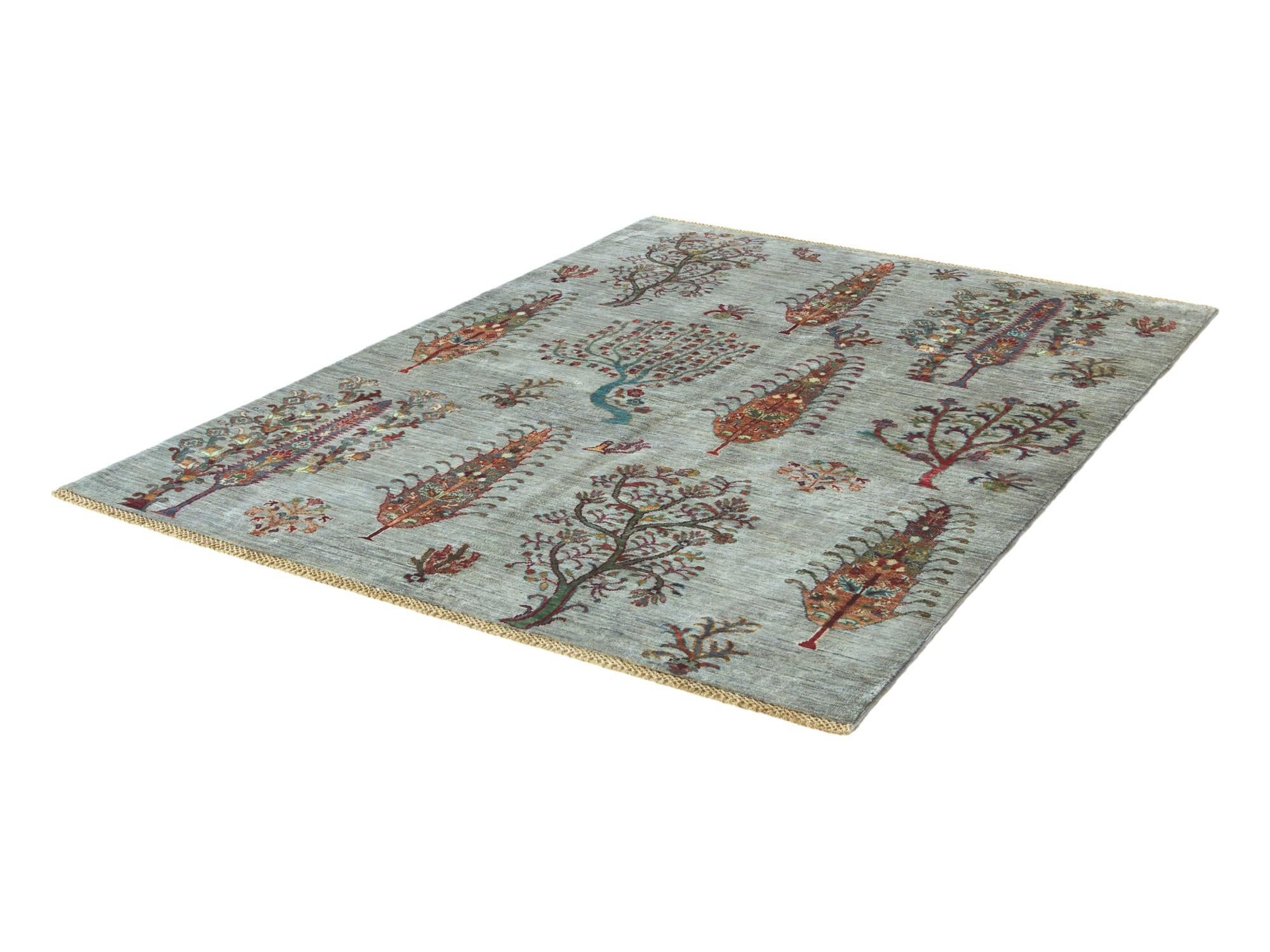 4' 11 x 6' 9 Hand Knotted Ariana Ziegler Rug