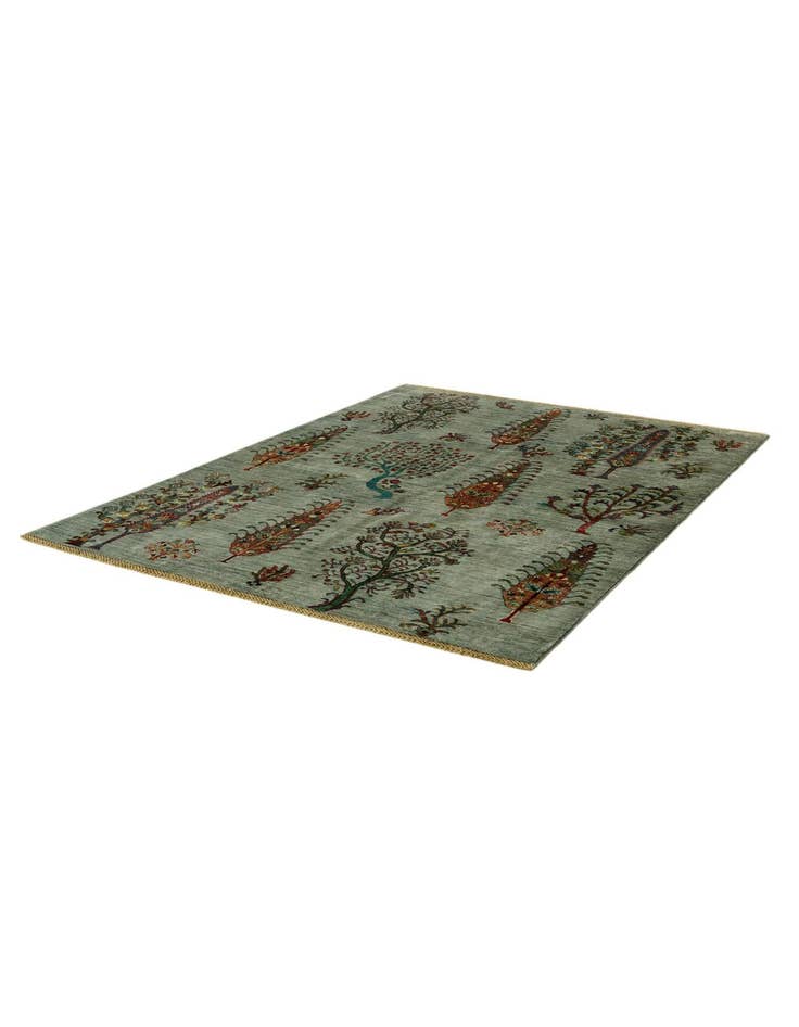 Detail image of 4' 11 x 6' 9 Hand Knotted Ariana Ziegler Rug