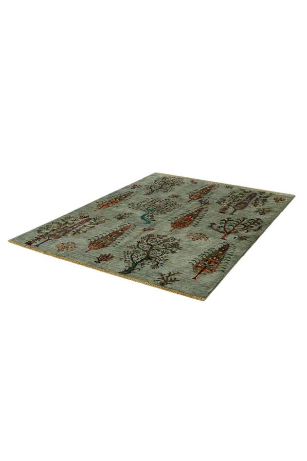 Detail image of 4' 11 x 6' 9 Hand Knotted Ariana Ziegler Rug