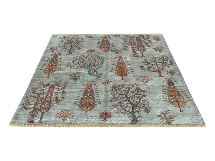 Detail image of 4' 11 x 6' 9 Hand Knotted Ariana Ziegler Rug