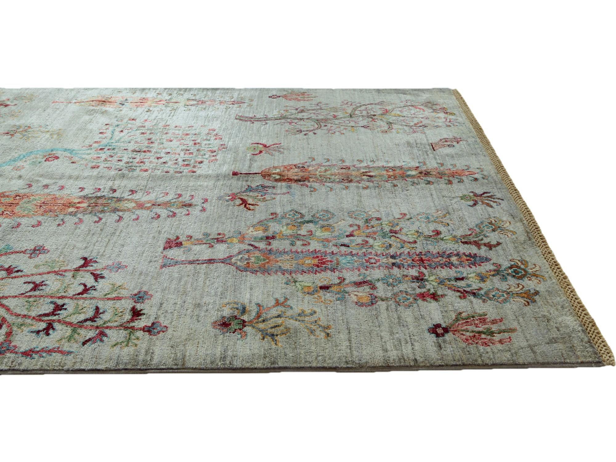 4' 11 x 6' 9 Hand Knotted Ariana Ziegler Rug