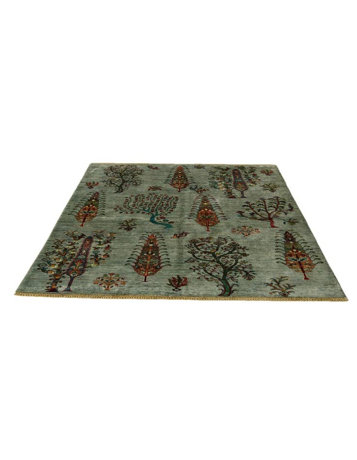 Detail image of 4' 11 x 6' 9 Hand Knotted Ariana Ziegler Rug