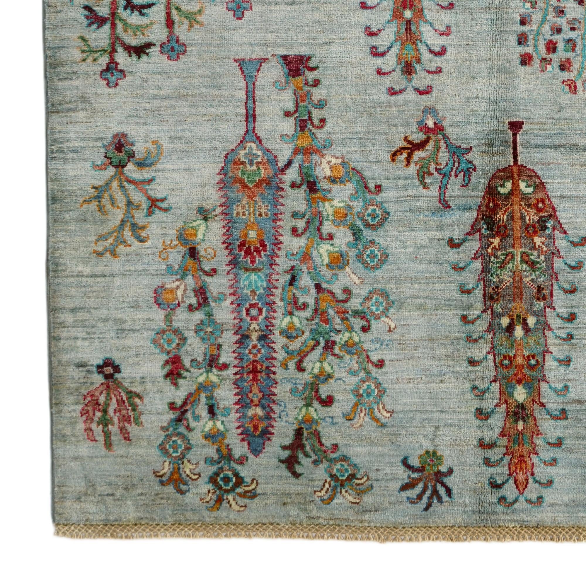 4' 11 x 6' 9 Hand Knotted Ariana Ziegler Rug