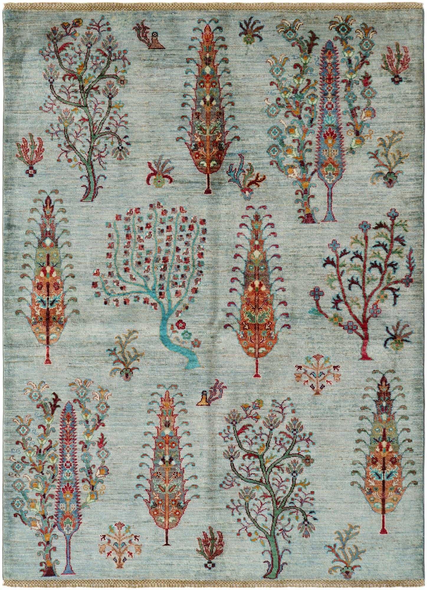 4' 11 x 6' 9 Hand Knotted Ariana Ziegler Rug