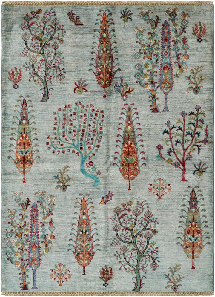 4' 11 x 6' 9 Hand Knotted Ariana Ziegler Rug