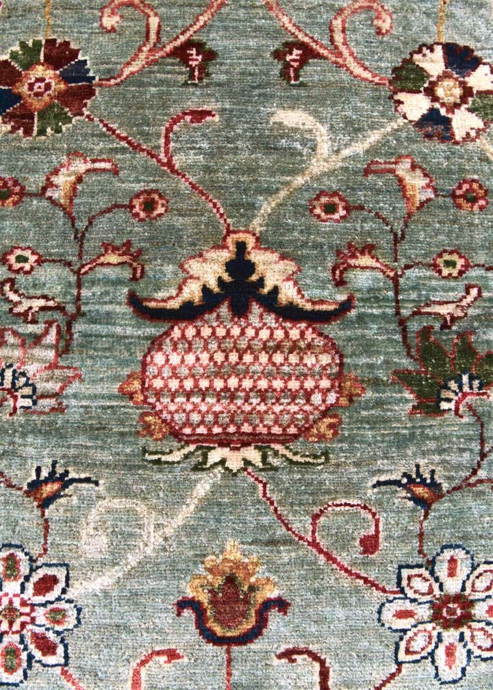 3' 4 x 4' 11 Hand Knotted Ariana Ziegler Rug