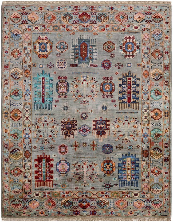 Detail image of 5' 1 x 6' 11 Hand Knotted Ariana Ziegler Rug
