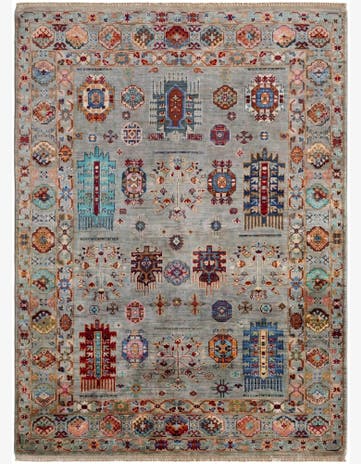 5' 1 x 6' 11 Hand Knotted Ariana Ziegler Rug