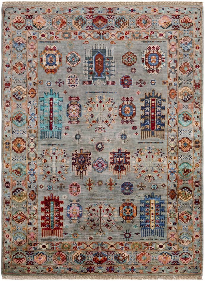 Detail image of 5' 1 x 6' 11 Hand Knotted Ariana Ziegler Rug