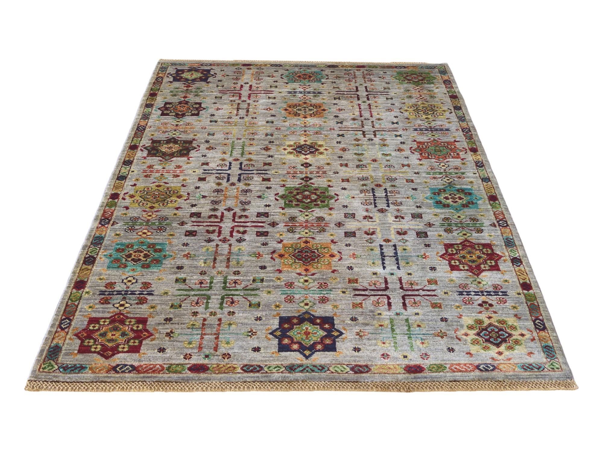 4' x 6' 2 Hand Knotted Ariana Ziegler Rug