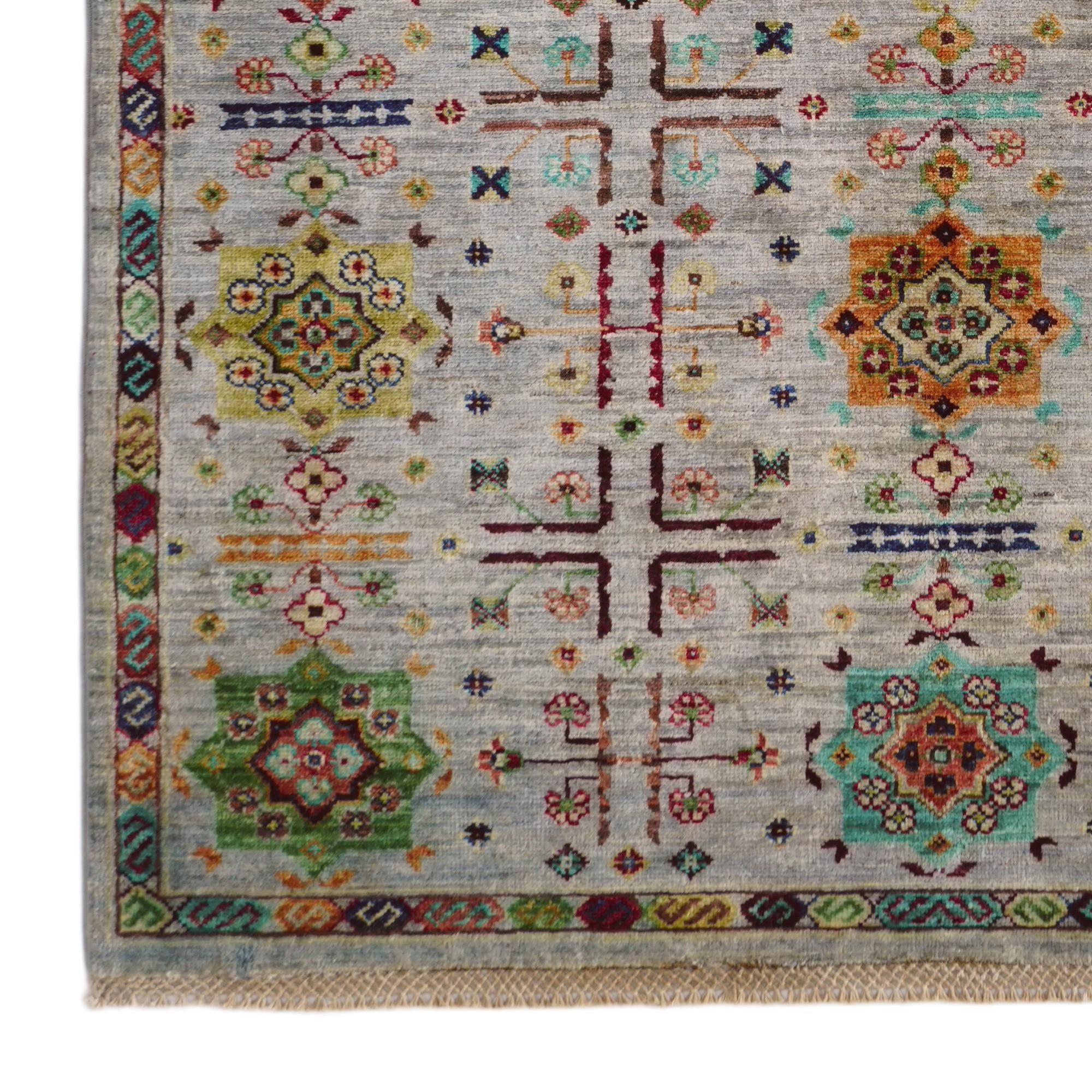 4' x 6' 2 Hand Knotted Ariana Ziegler Rug