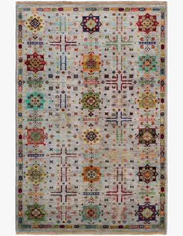 4' x 6' 2 Hand Knotted Ariana Ziegler Rug