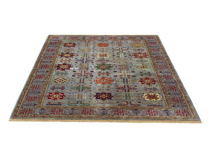 Detail image of 5' 1 x 6' 7 Hand Knotted Ariana Ziegler Rug