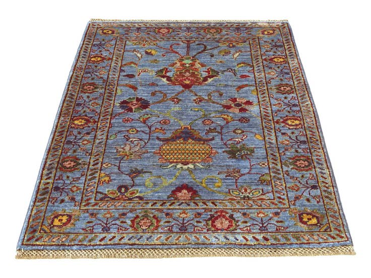 Detail image of 2' 9 x 4' Hand Knotted Ariana Ziegler Rug