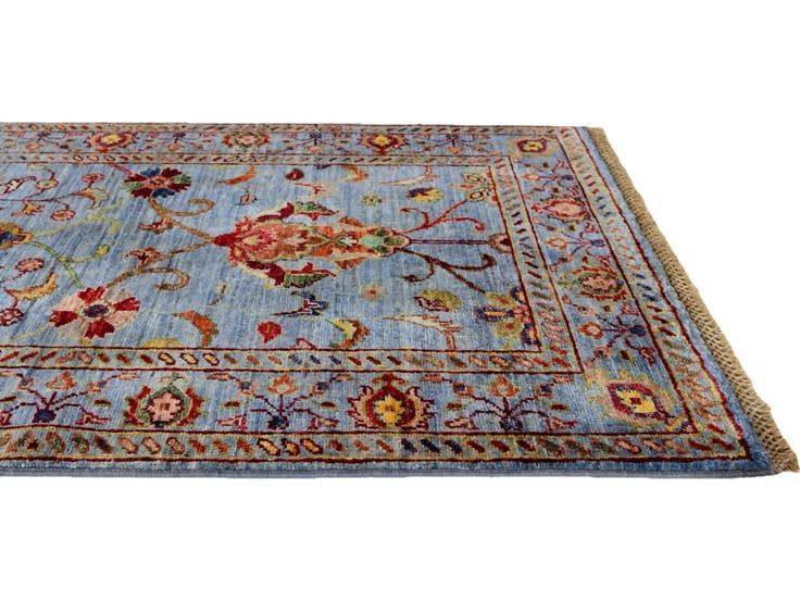 Detail image of 2' 9 x 4' Hand Knotted Ariana Ziegler Rug