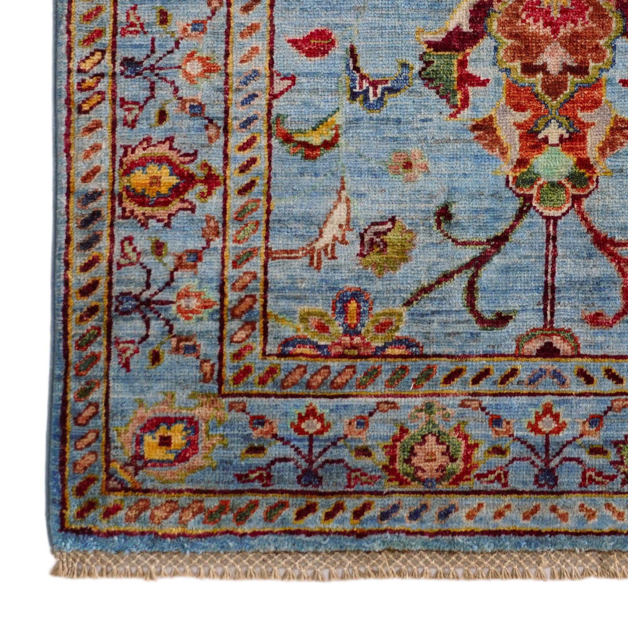 2' 9 x 4' Hand Knotted Ariana Ziegler Rug