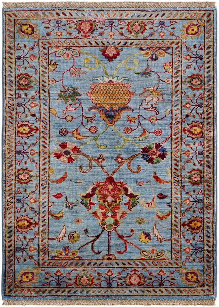 2' 9 x 4' Hand Knotted Ariana Ziegler Rug