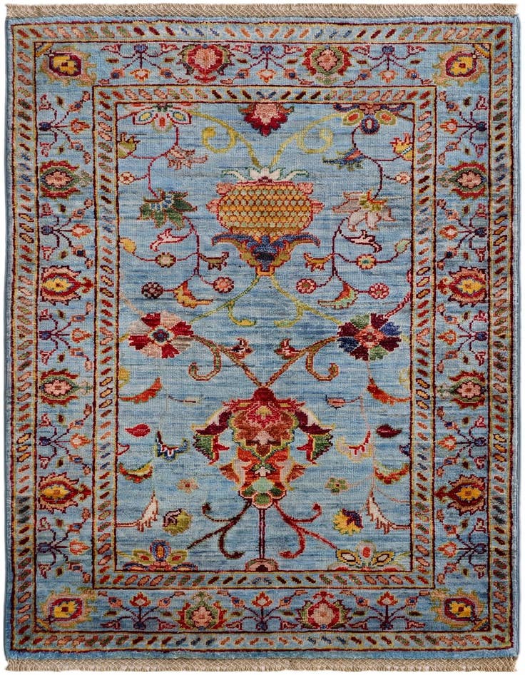 Detail image of 2' 9 x 4' Hand Knotted Ariana Ziegler Rug