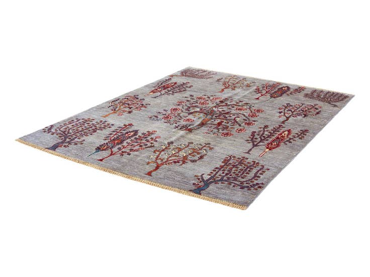 Detail image of 4' 11 x 6' 9 Hand Knotted Ariana Ziegler Rug