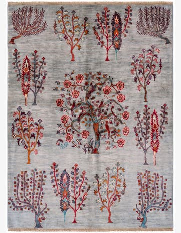 4' 11 x 6' 9 Hand Knotted Ariana Ziegler Rug