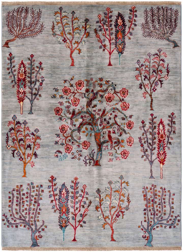 4' 11 x 6' 9 Hand Knotted Ariana Ziegler Rug