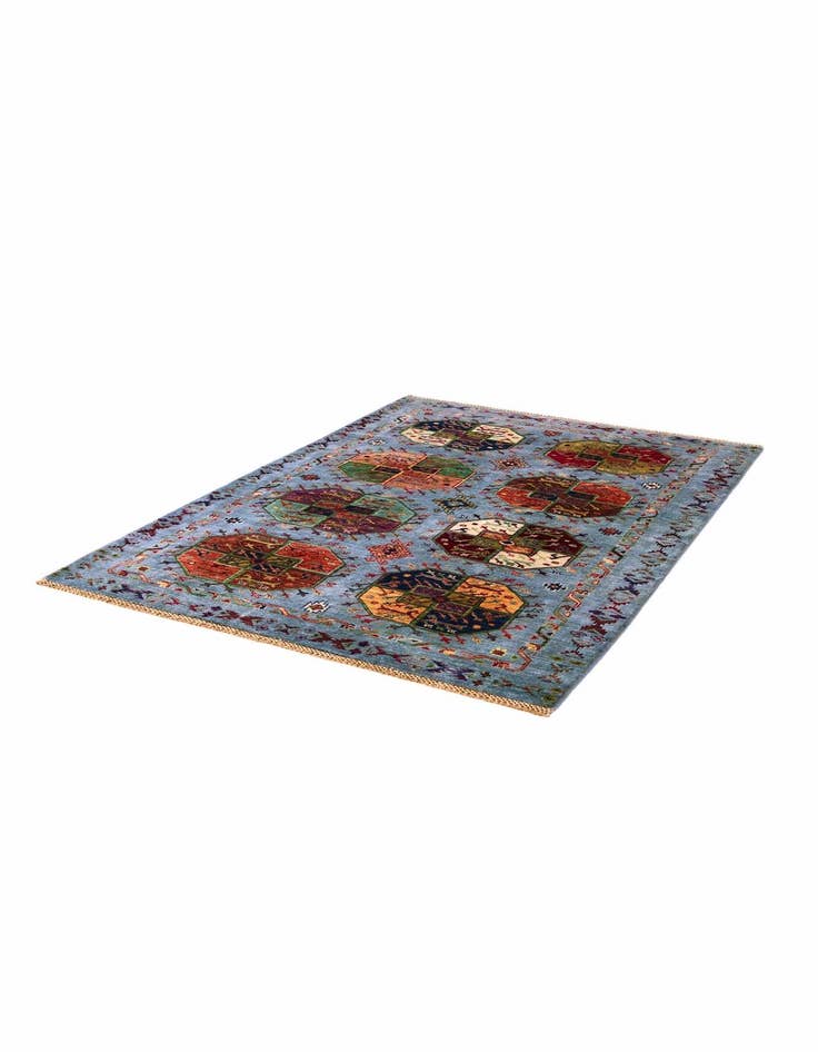 Detail image of 4' 2 x 6' Hand Knotted Ariana Ziegler Rug