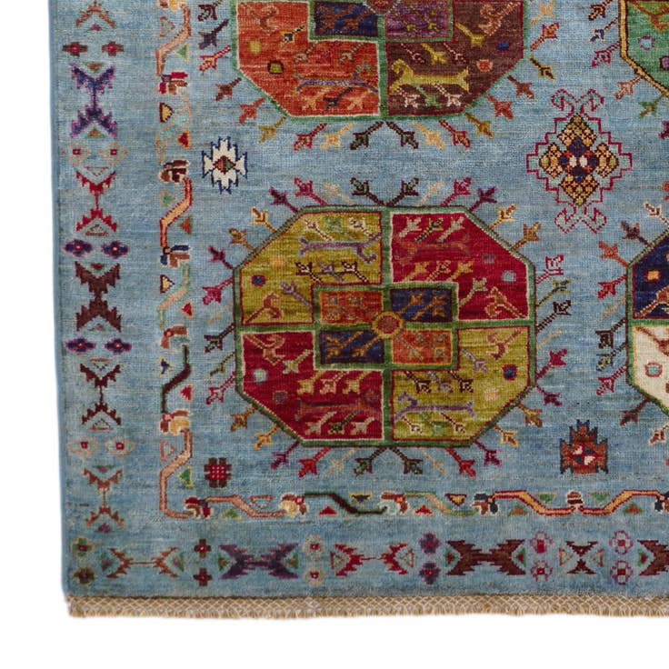 Detail image of 4' 2 x 6' Hand Knotted Ariana Ziegler Rug