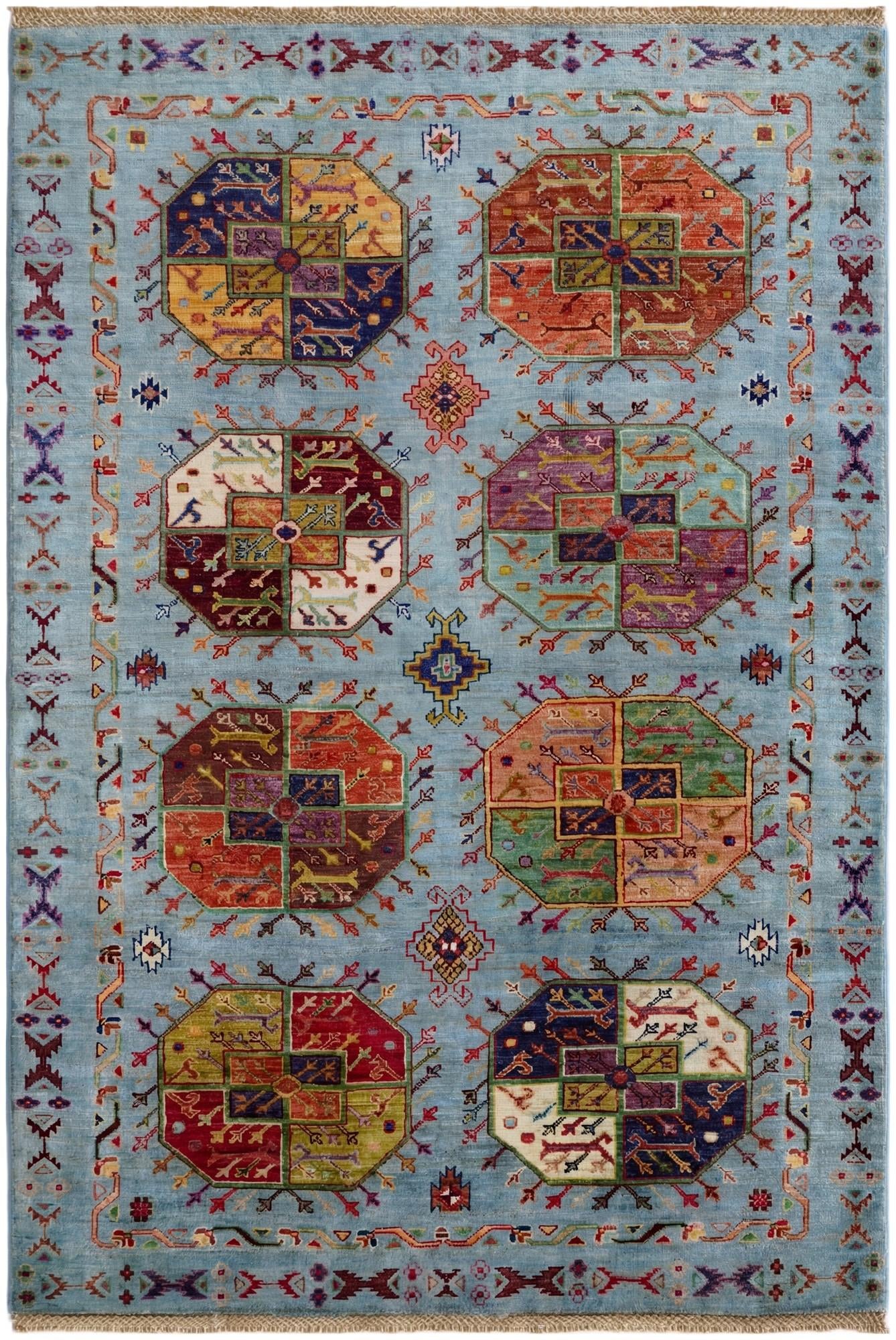 4' 2 x 6' Hand Knotted Ariana Ziegler Rug