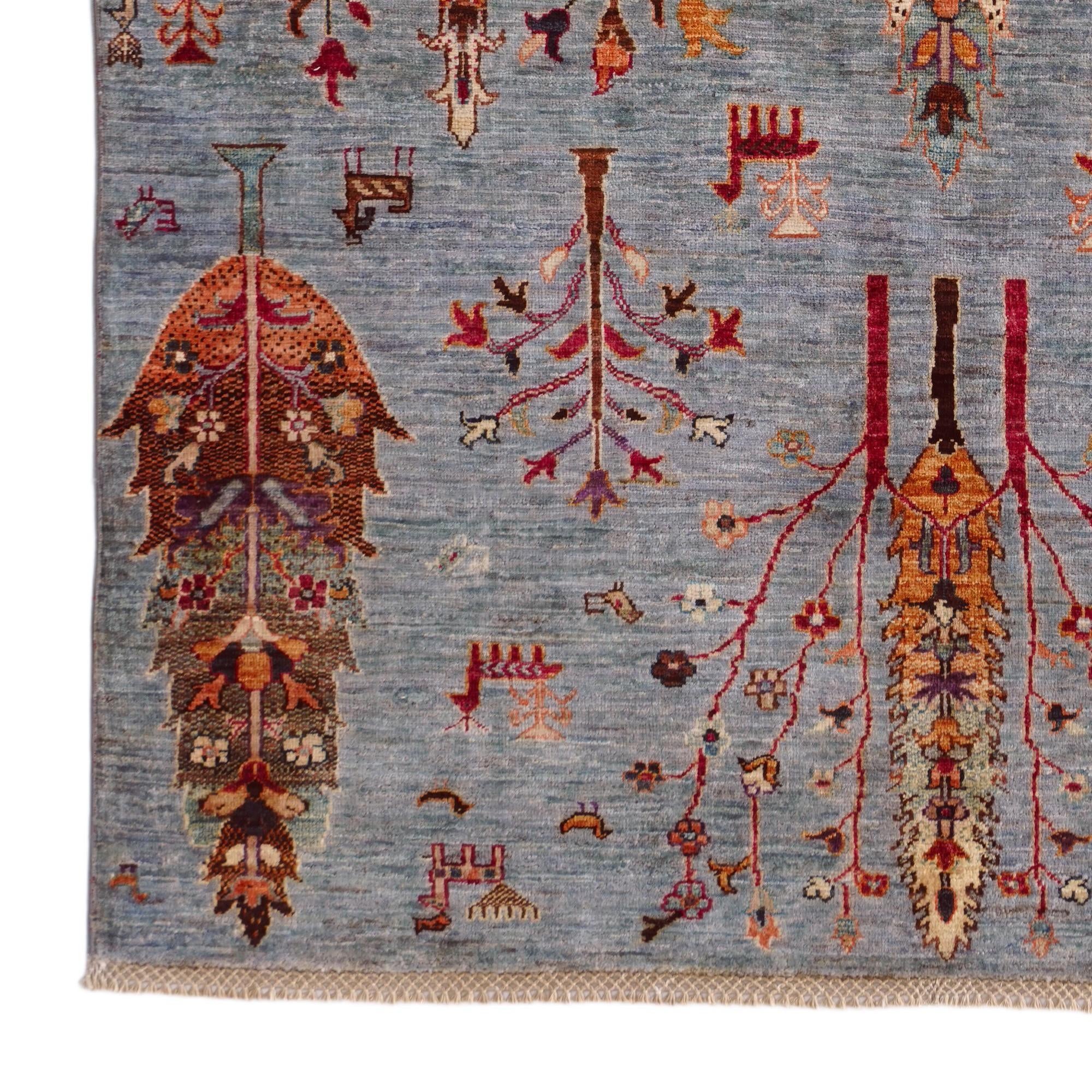 5' 3 x 7' Hand Knotted Ariana Ziegler Rug