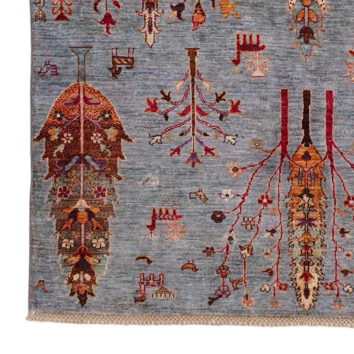 5' 3 x 7' Hand Knotted Ariana Ziegler Rug