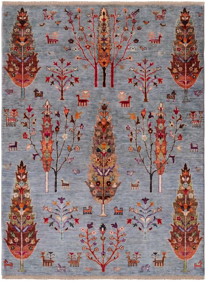 5' 3 x 7' Hand Knotted Ariana Ziegler Rug