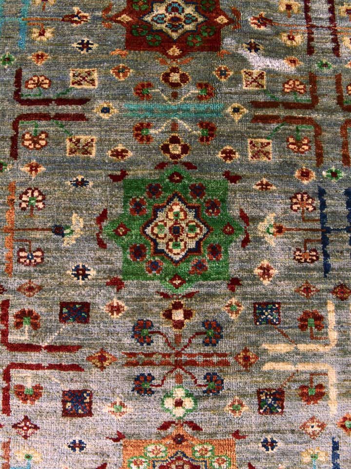 4' 11 x 6' 6 Hand Knotted Ariana Ziegler Rug
