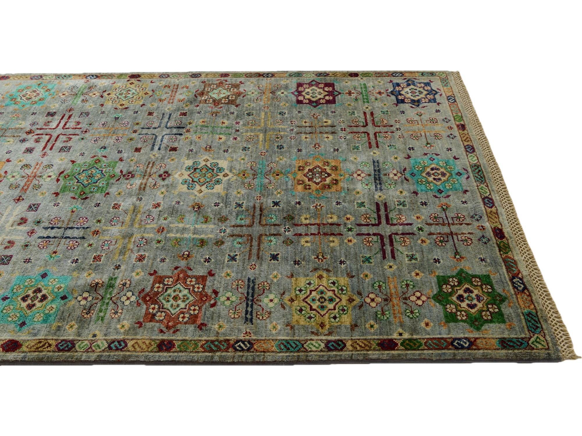 4' 3 x 5' 10 Hand Knotted Ariana Ziegler Rug