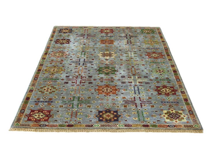 Detail image of 4' 1 x 6' 4 Hand Knotted Ariana Ziegler Rug