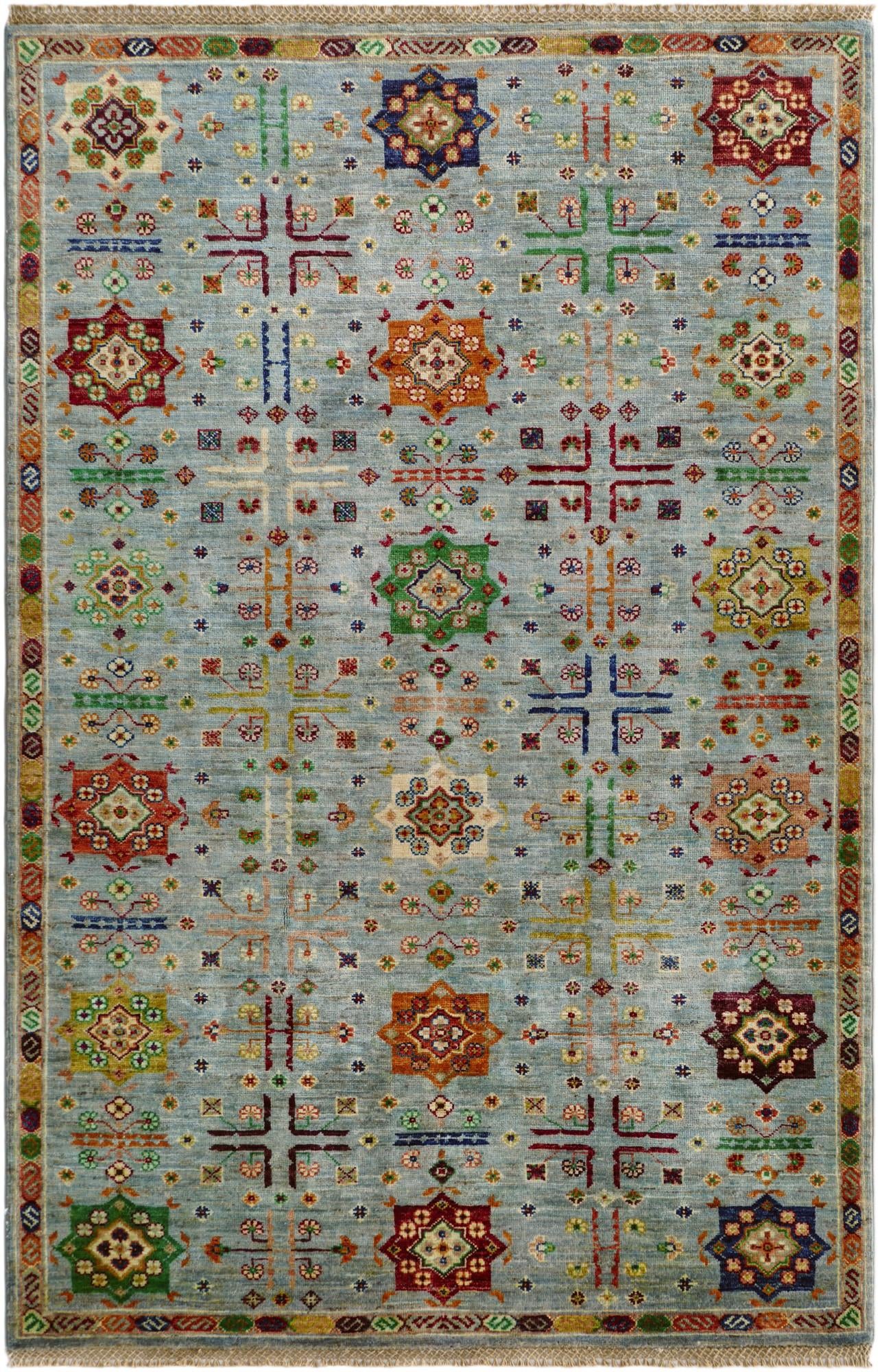 4' 1 x 6' 4 Hand Knotted Ariana Ziegler Rug