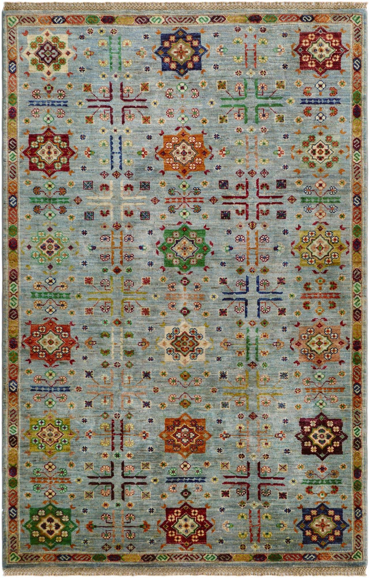 4' 1 x 6' 4 Hand Knotted Ariana Ziegler Rug