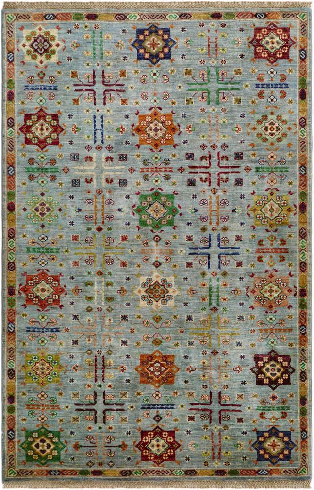 4' 1 x 6' 4 Hand Knotted Ariana Ziegler Rug