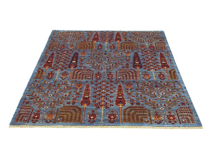 Detail image of 4' 11 x 6' 6 Hand Knotted Ariana Ziegler Rug