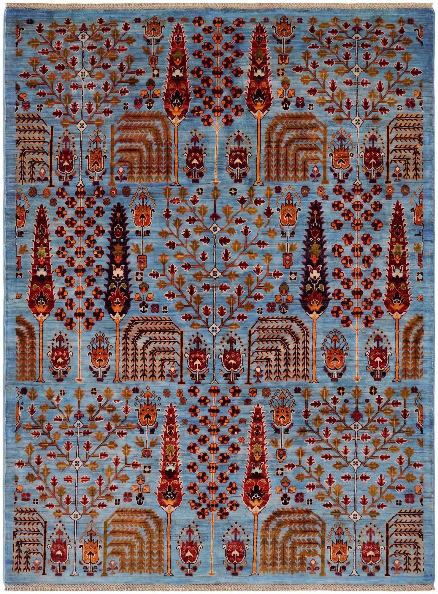 4' 11 x 6' 6 Hand Knotted Ariana Ziegler Rug