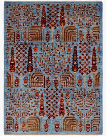 4' 11 x 6' 6 Hand Knotted Ariana Ziegler Rug