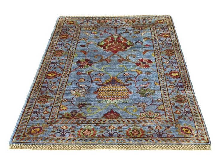 Detail image of 2' 7 x 4' Hand Knotted Ariana Ziegler Rug